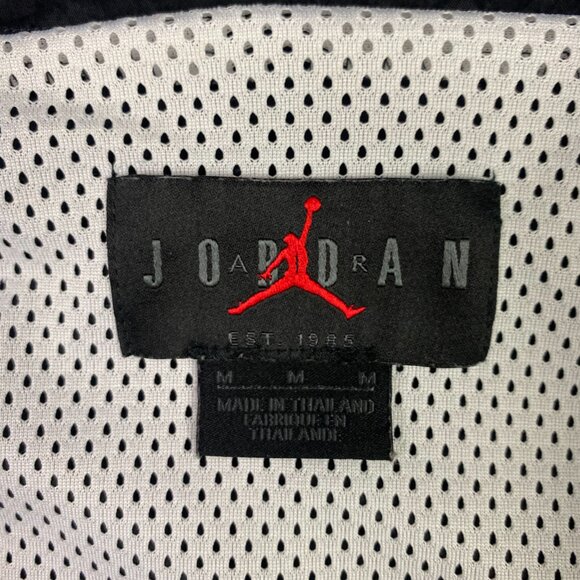 Nike Air Jordan Jumpman Classics Windbreaker Jacket Mens Medium Black CV7418 010 - Picture 5 of 11